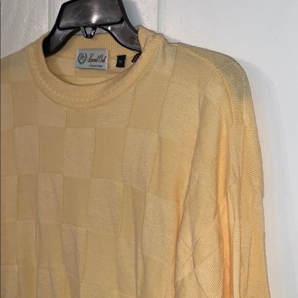 Vtg 80s Laurel Oak yellow cotton/rayon sweater - Picture 2 of 8